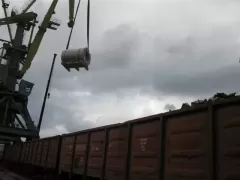 Transshipment of ferrous metals in the ports of Poti, Batumi Georgia.