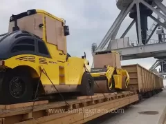 Cargo delivery to the rail station Aqina Afghanistan