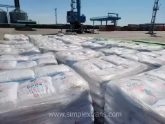 Transshipment of goods in the port of Aktau