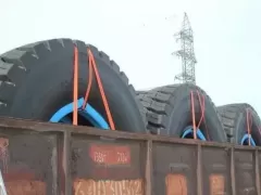 Delivery of large-diameter tires from Europe