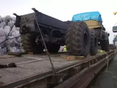 Reloading of the construction equipment in the ports of Poti and Batumi Georgia